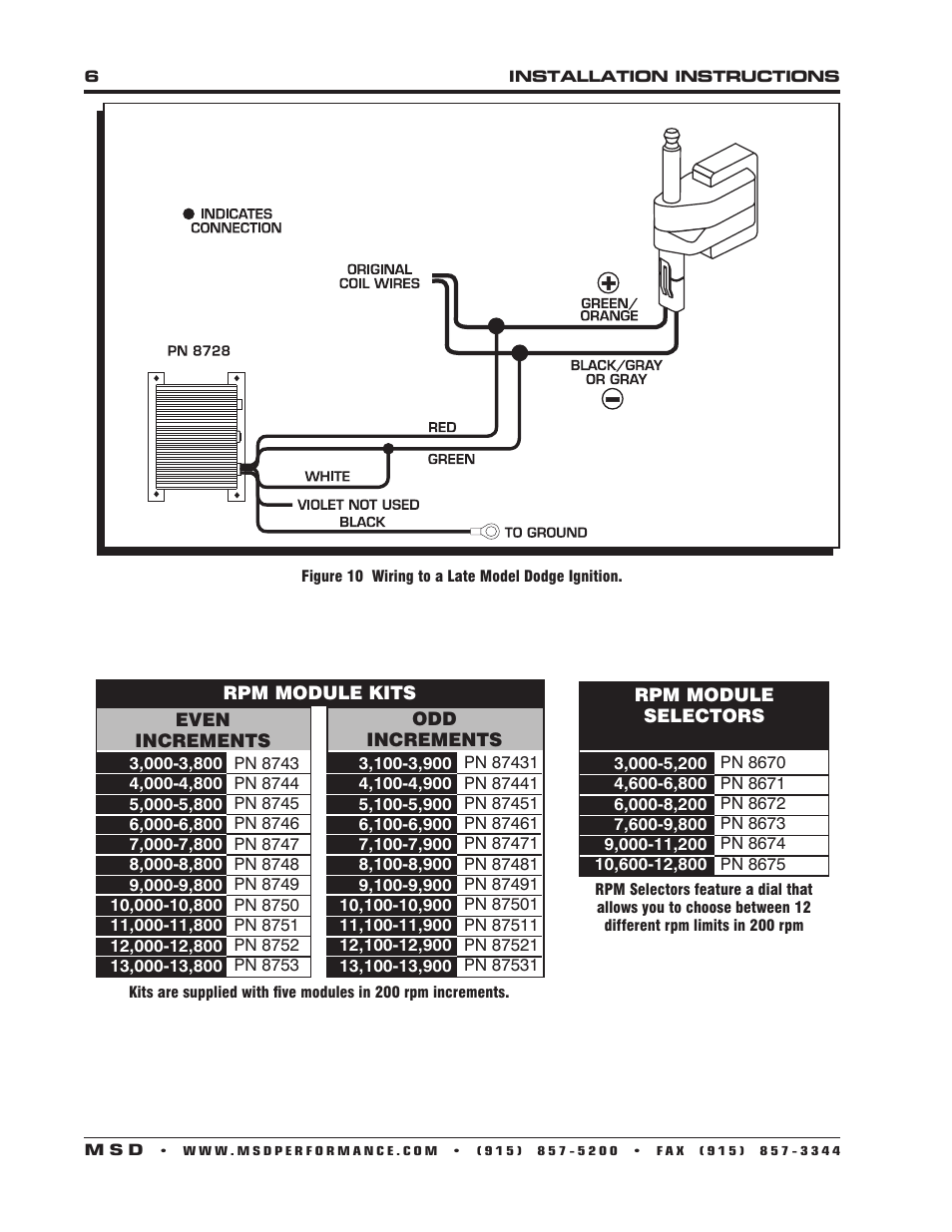 MSD 8728 Soft Touch Rev Control Installation User Manual | Page 6 / 8