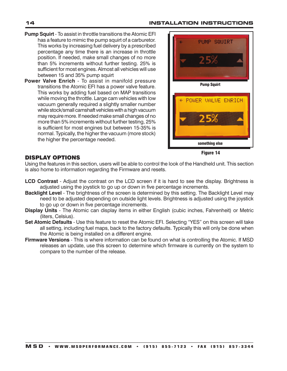 MSD 2910 Atomic EFI Master Kit Installation User Manual | Page 14 / 28