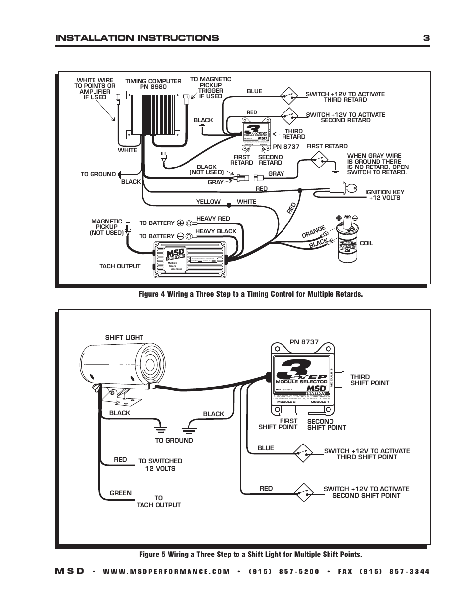 Installation instructions 3 m s d | MSD 8739 Two Step Module Selector Installation User Manual | Page 3 / 4