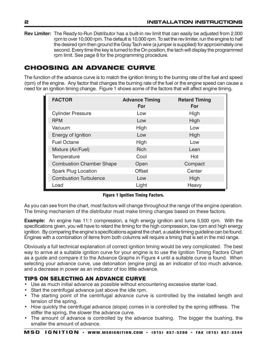 MSD 8523 AMC V8 Ready to Run Distributor Installation User Manual | Page 2 / 8