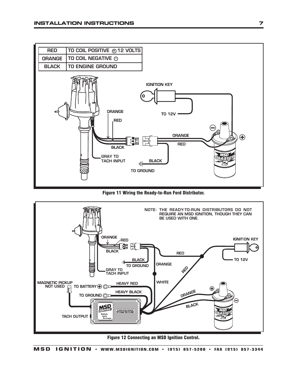 MSD 8523 AMC V8 Ready to Run Distributor Installation User Manual | Page 7 / 8