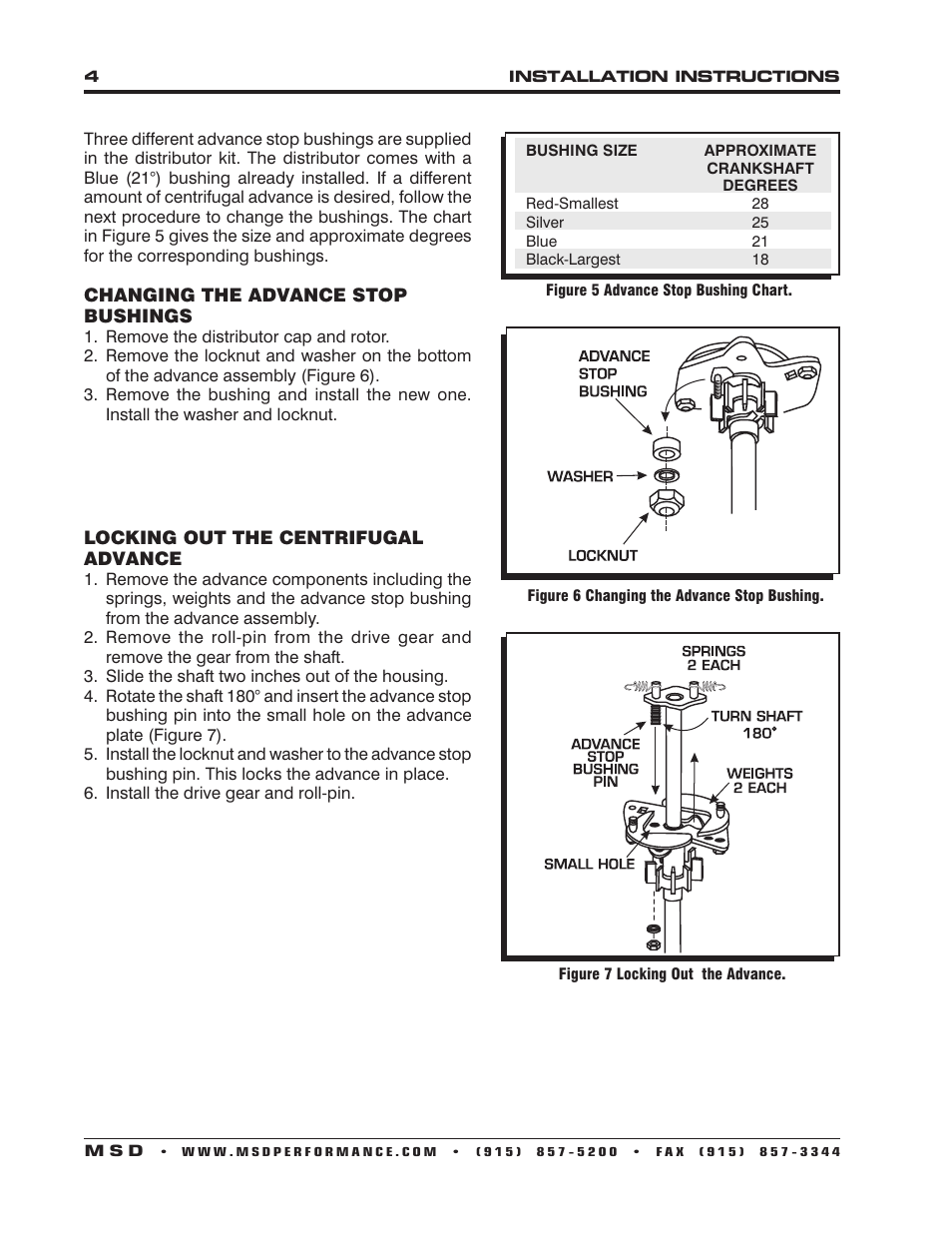 MSD 8566 Oldsmobile V8 350-455 Distributor Installation User Manual | Page 4 / 8