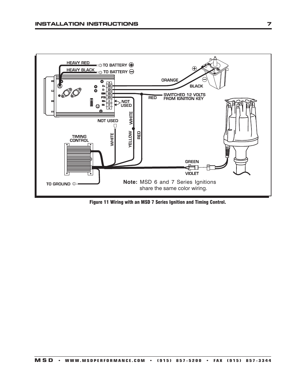MSD 8566 Oldsmobile V8 350-455 Distributor Installation User Manual | Page 7 / 8