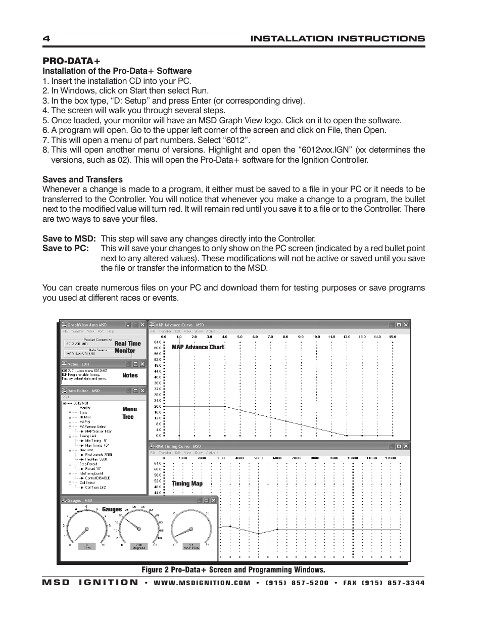 MSD 6012 GM LS2_7 Ignition Control, 06-On 58-Tooth Crank Installation User Manual | Page 4 / 8