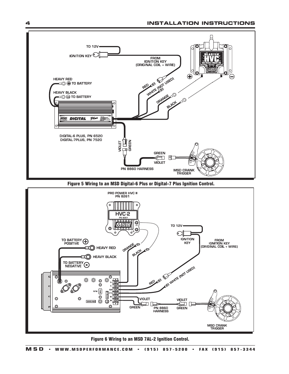 MSD 8610 Chevy Small Block Crank Trigger Kit User Manual | Page 4 / 8