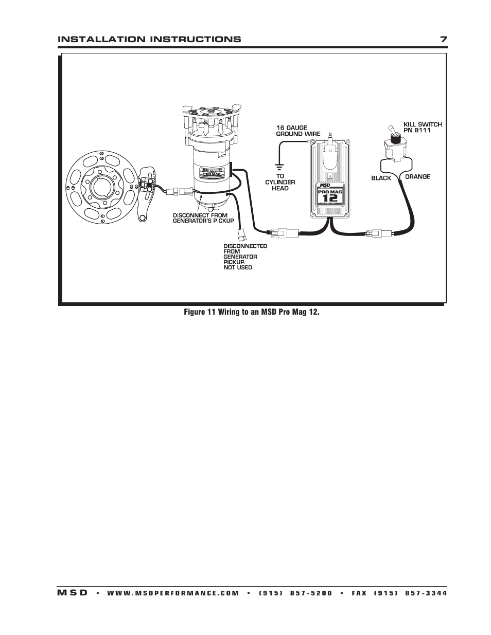 MSD 8610 Chevy Small Block Crank Trigger Kit User Manual | Page 7 / 8