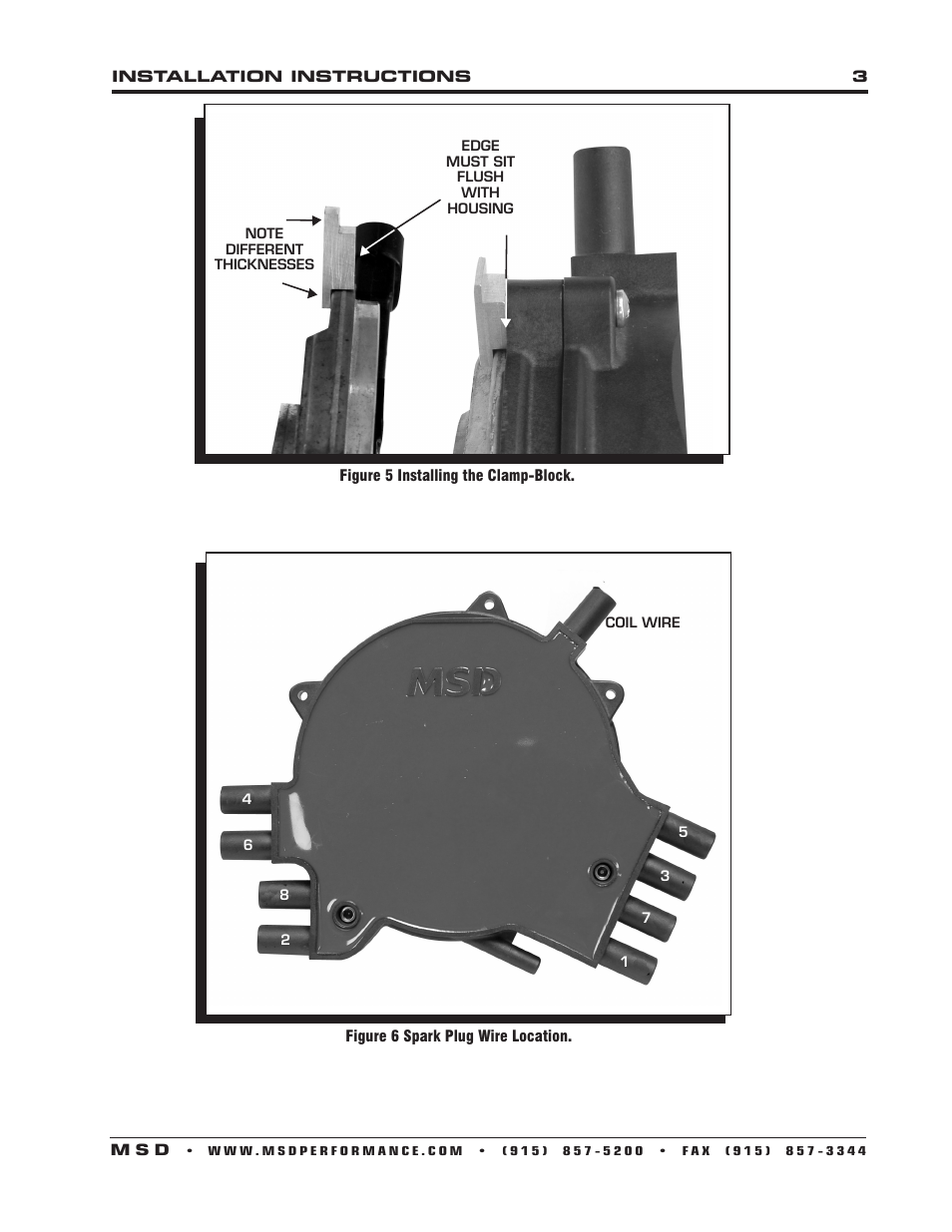 MSD 84811 LT-1 Distributor Cap & Rotor Kit, '95-'97 GM, LT-1, 350_5.7L SFI Installation User Manual | Page 3 / 4