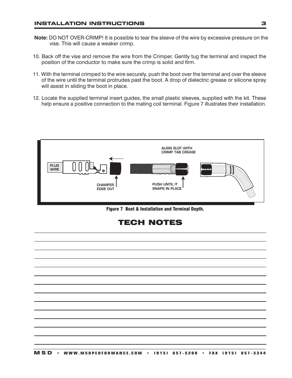 MSD 32079 Red Super Conductor Gen III LS-1_6 V8, Universal Installation User Manual | Page 3 / 4
