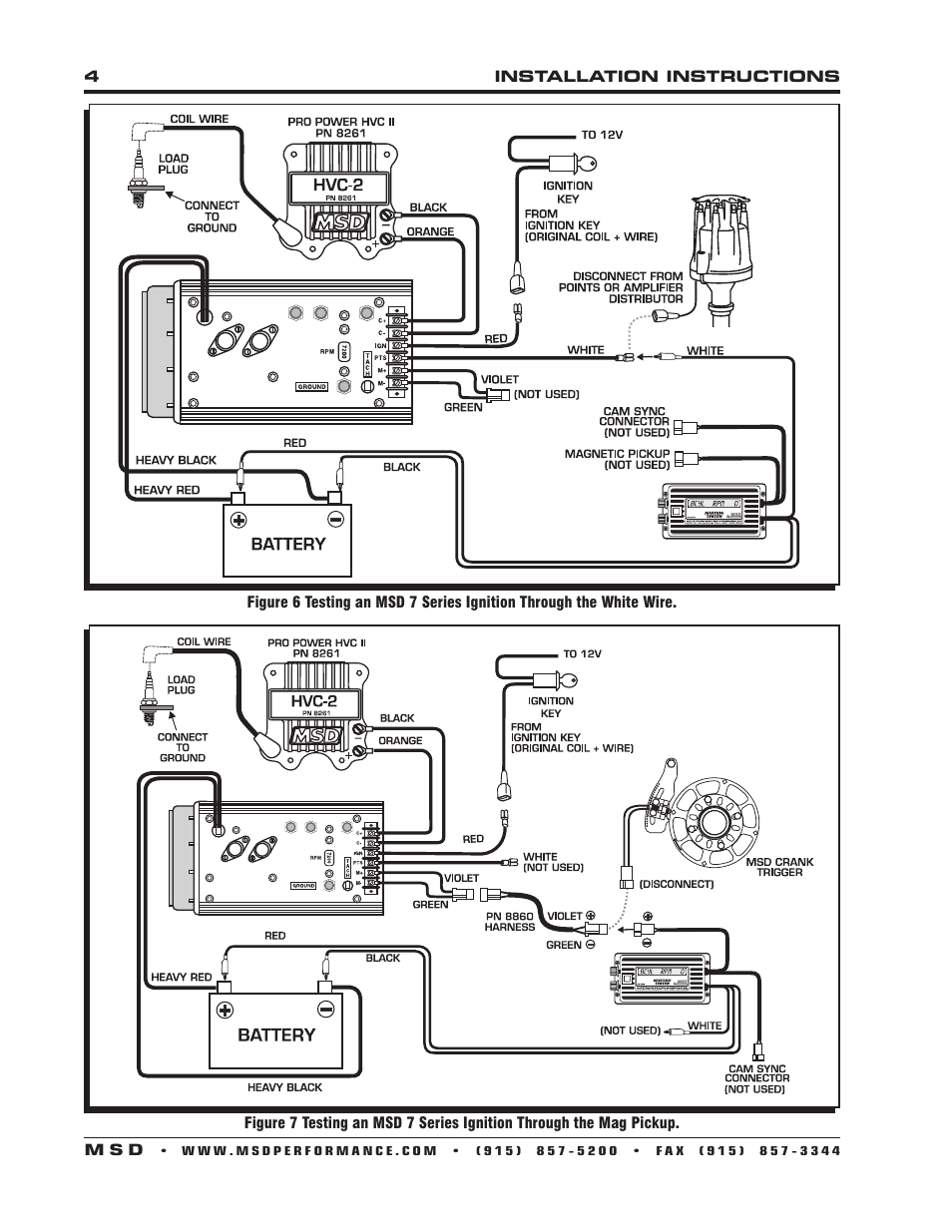 MSD 8998 Single Channel Digital Ignition Tester Installation User Manual | Page 4 / 8