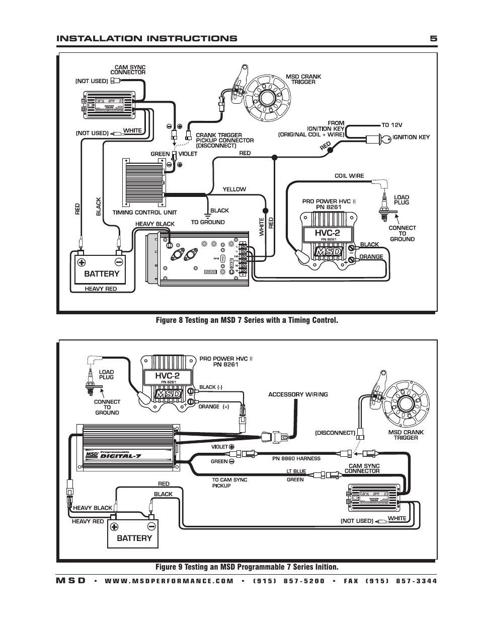 MSD 8998 Single Channel Digital Ignition Tester Installation User Manual | Page 5 / 8