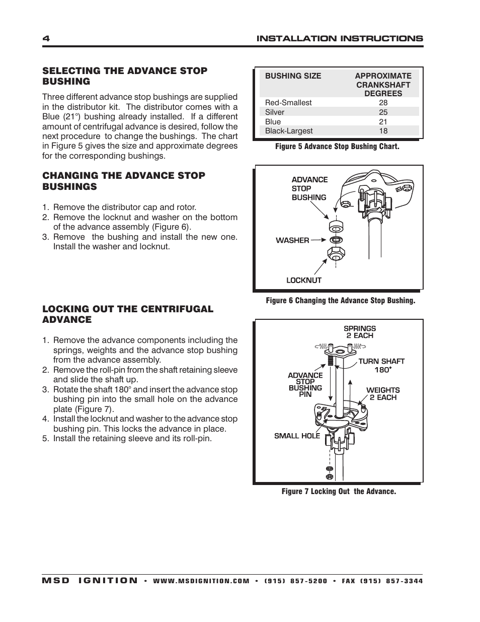 MSD 8584 Ford V8 351W Billet Distributor Installation User Manual | Page 4 / 8