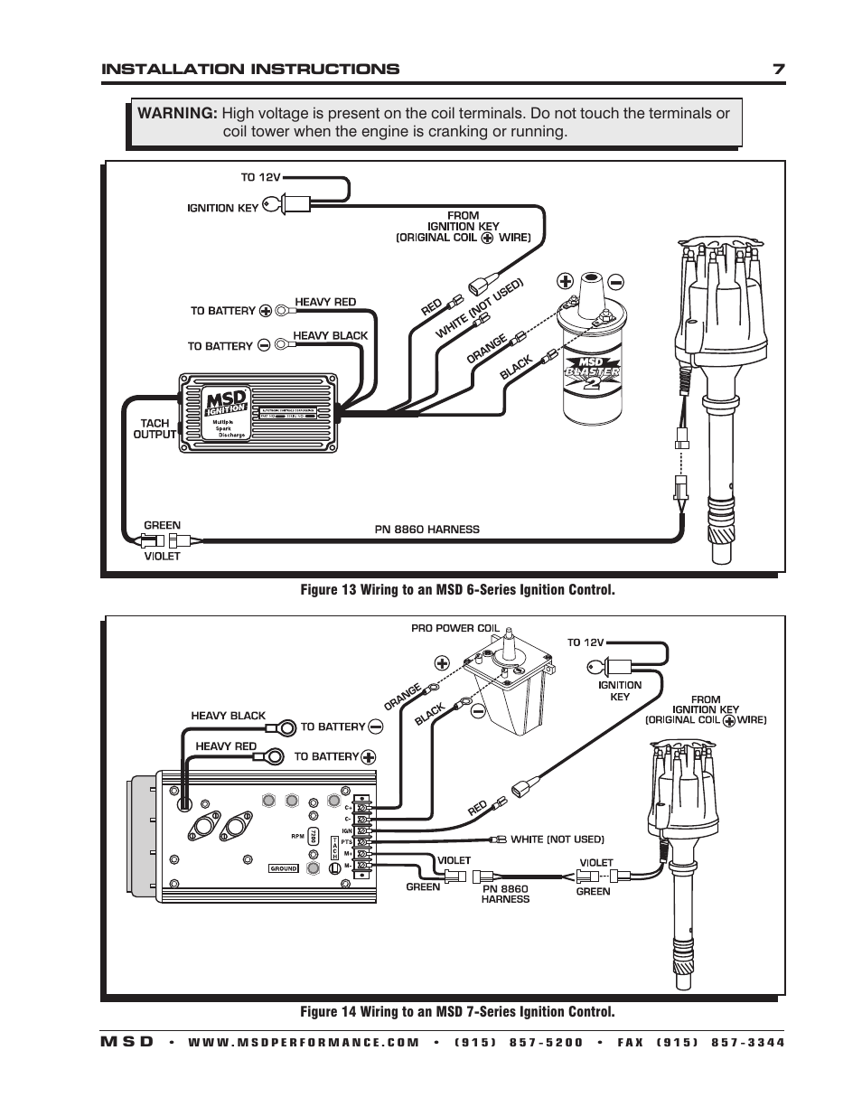 MSD 85551 Chevy V8 Pro-Billet Distributor Installation User Manual | Page 7 / 8