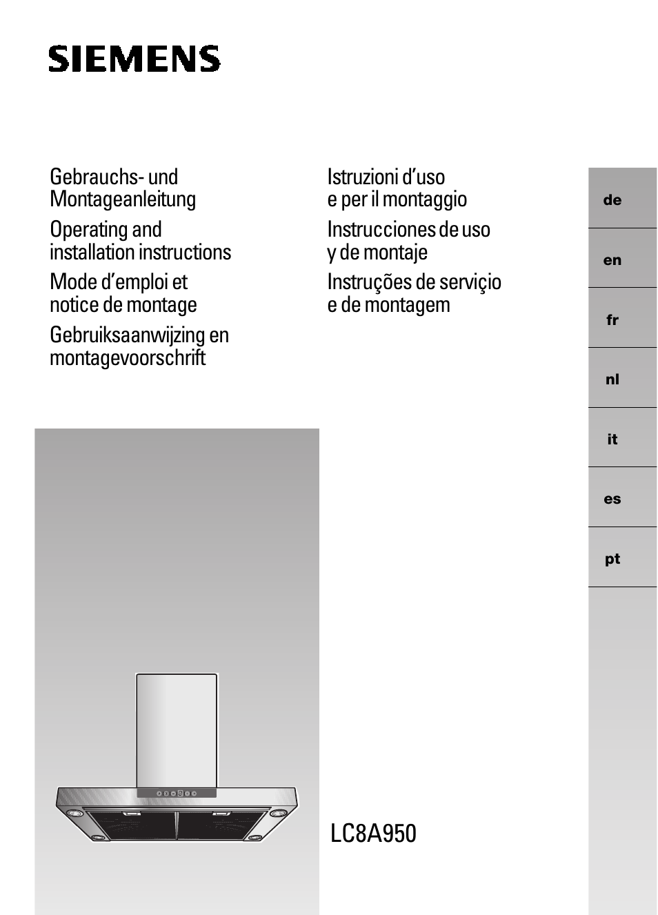 Siemens LC 957 AA 70 User Manual | 108 pages
