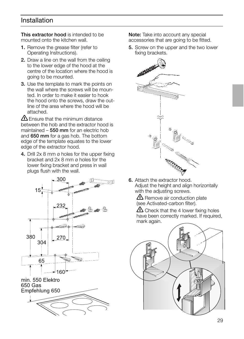 Installation | Siemens LC 957 AA 70 User Manual | Page 29 / 108