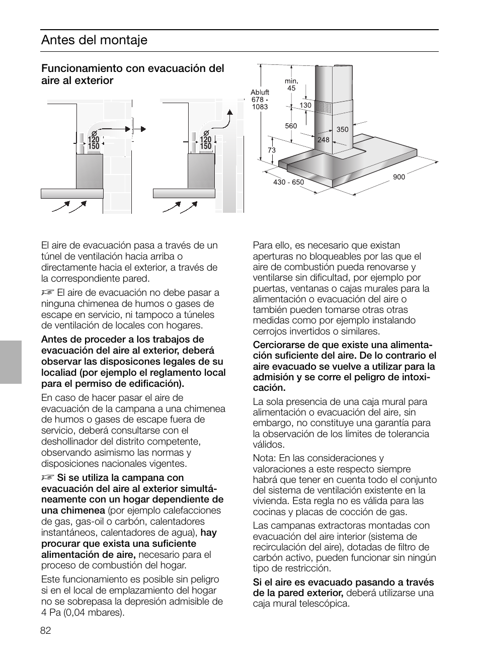 Antes del montaje | Siemens LC 957 AA 70 User Manual | Page 82 / 108
