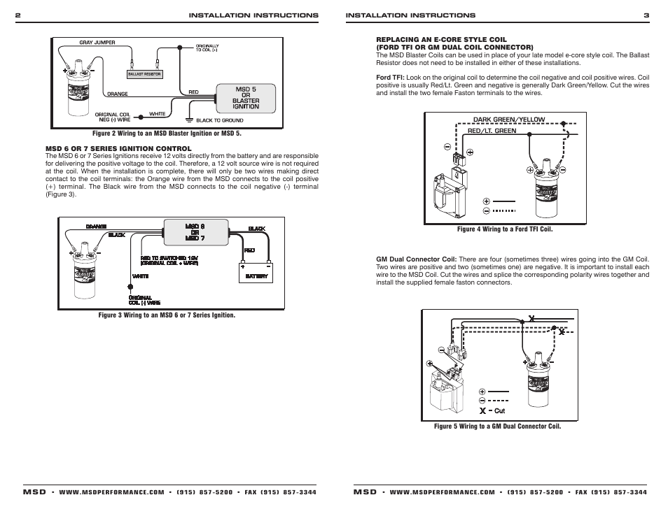 MSD 8200 Chrome Blaster 2 Coil, w_Ballast Hardware Installation User Manual | Page 2 / 2