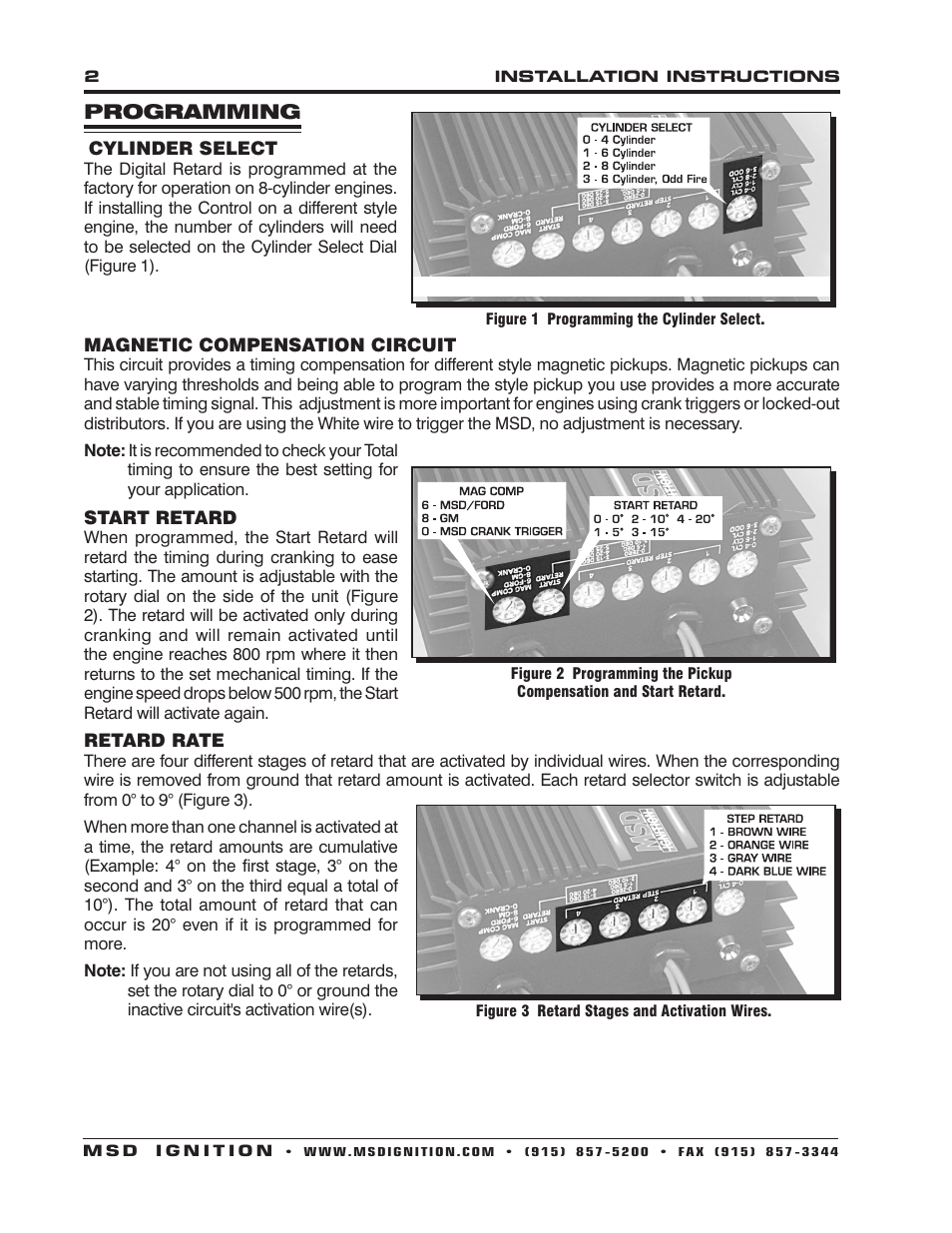 MSD 8975 Digital Multi-Retard Installation User Manual | Page 2 / 8