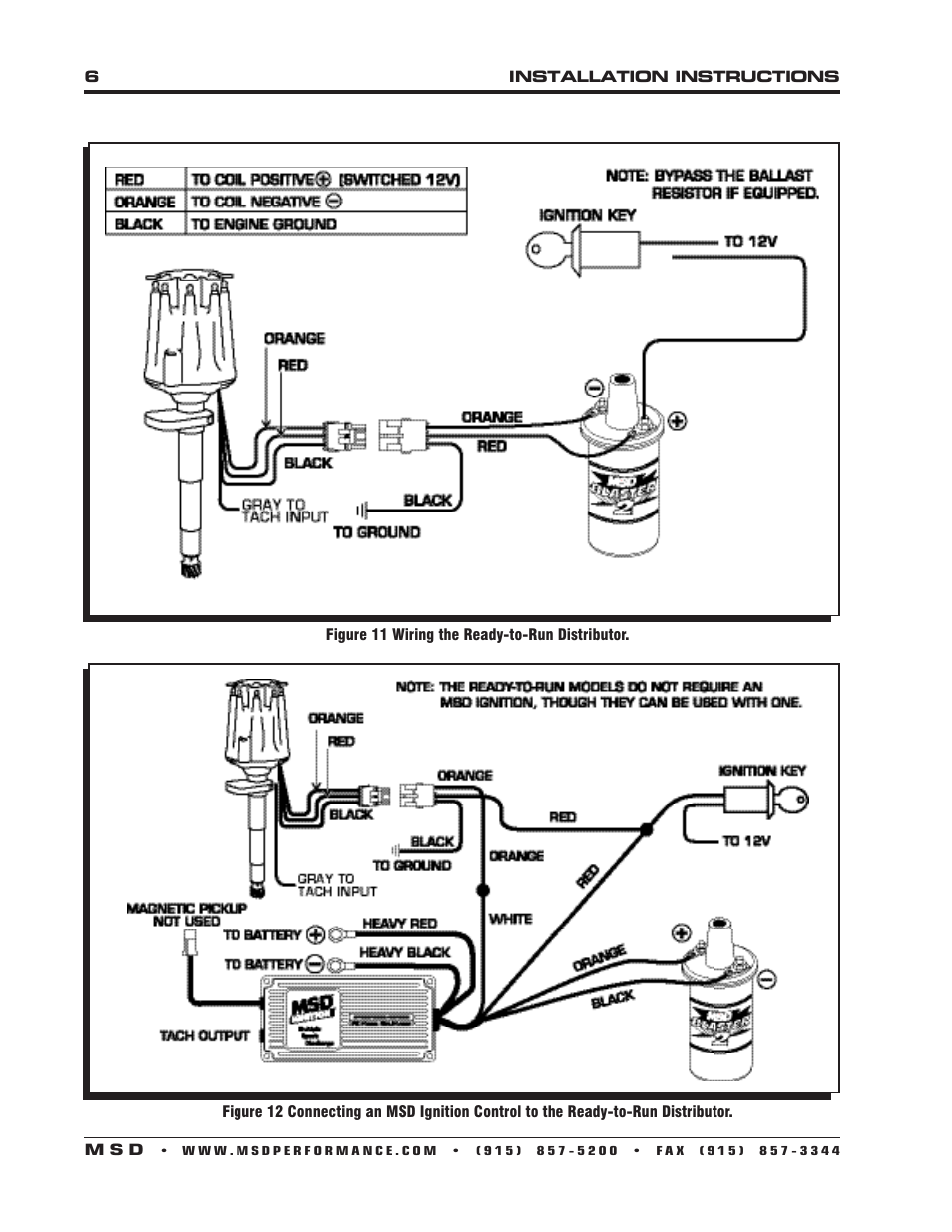 MSD 8573 Flathead Ford Ready to Run Distributor for '49-'53 Installation User Manual | Page 6 / 8