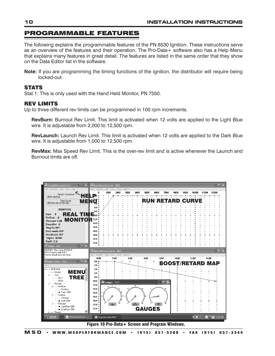 MSD 6530 Digital Programmable 6AL-2 Installation User Manual | Page 10 / 20
