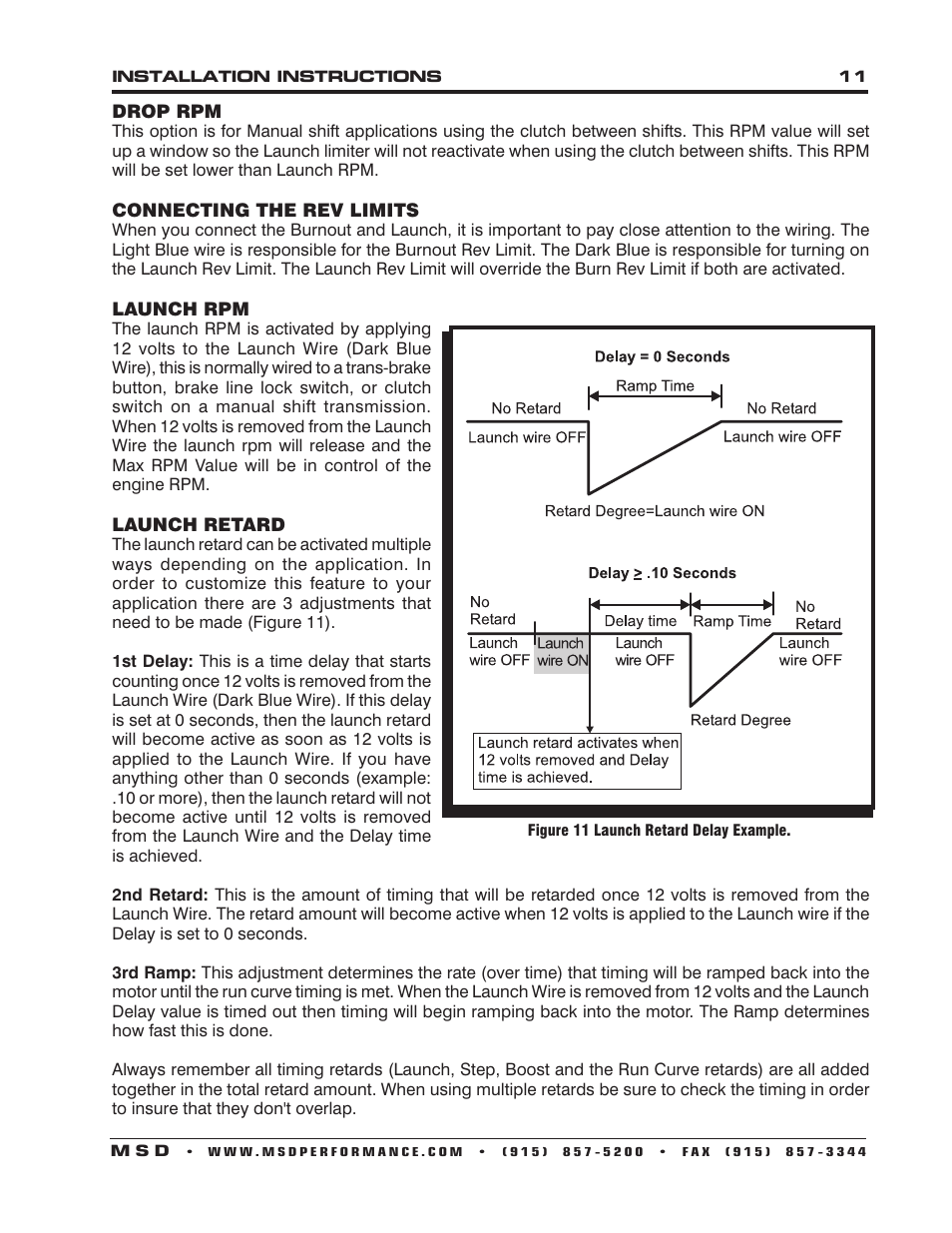 MSD 6530 Digital Programmable 6AL-2 Installation User Manual | Page 11 / 20