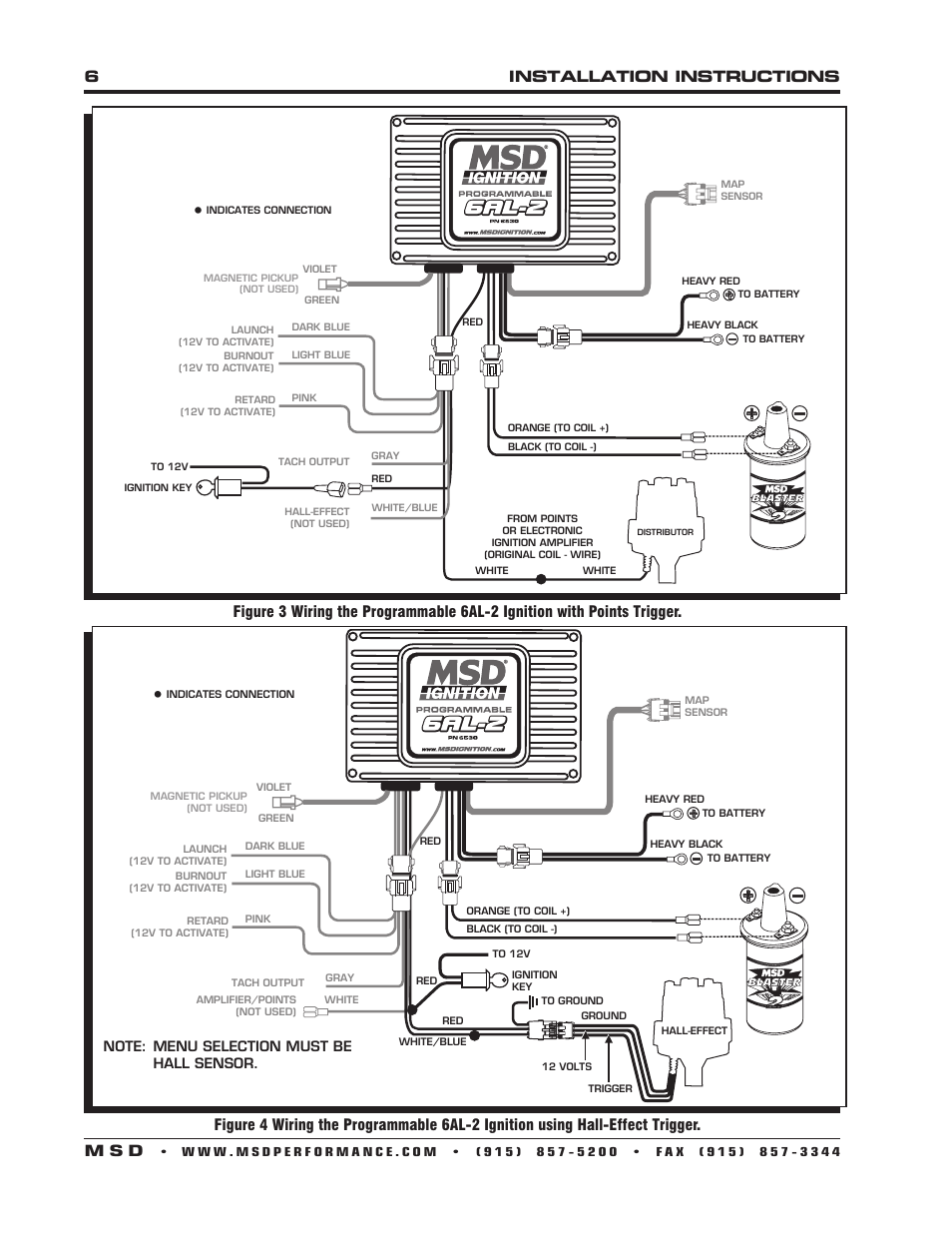 6installation instructions m s d | MSD 6530 Digital Programmable 6AL-2 Installation User Manual | Page 6 / 20