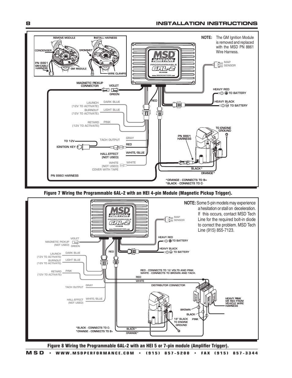 8installation instructions m s d | MSD 6530 Digital Programmable 6AL-2 Installation User Manual | Page 8 / 20