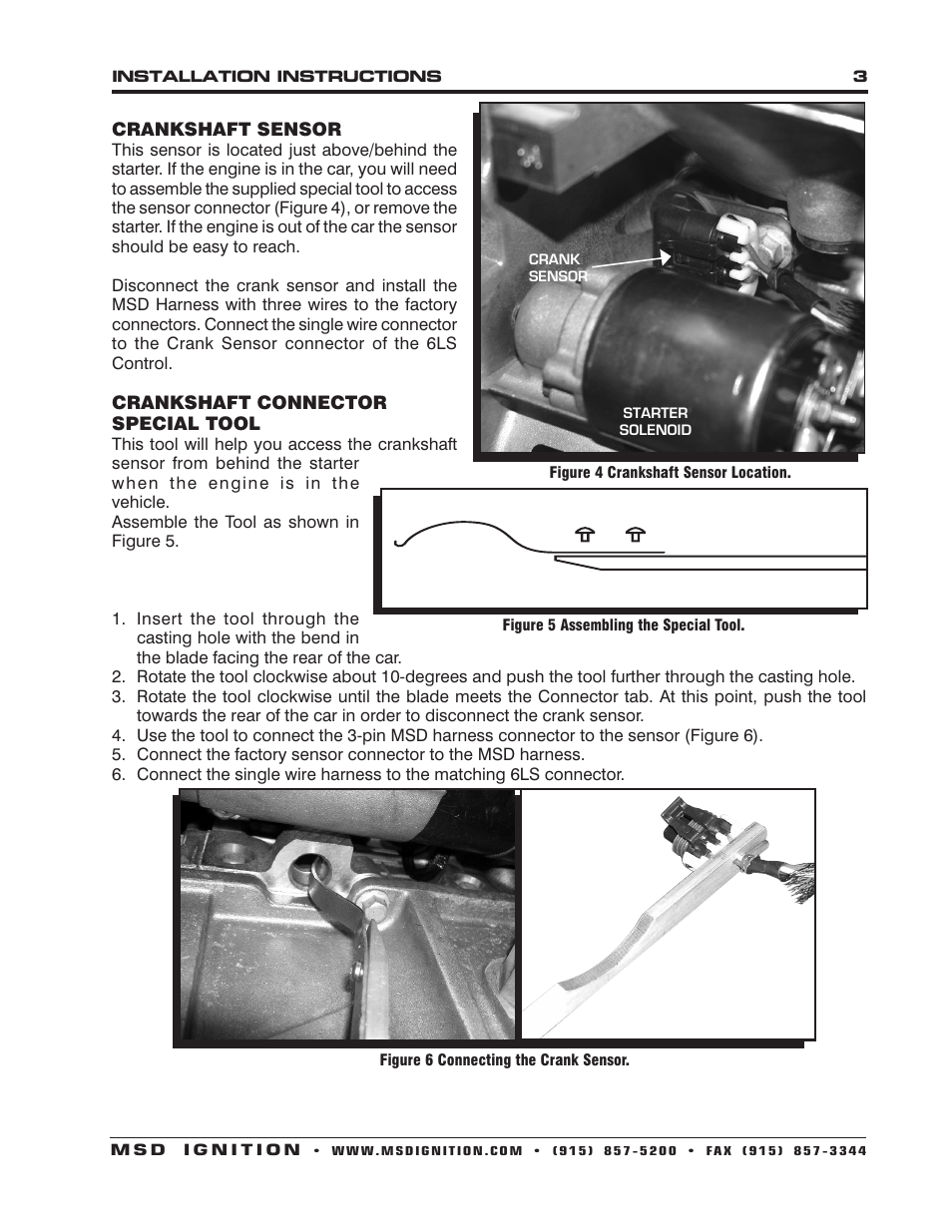 MSD 8886 Adapter Cable for MSD 6010_60101 to GM OEM Sensors Installation User Manual | Page 3 / 4