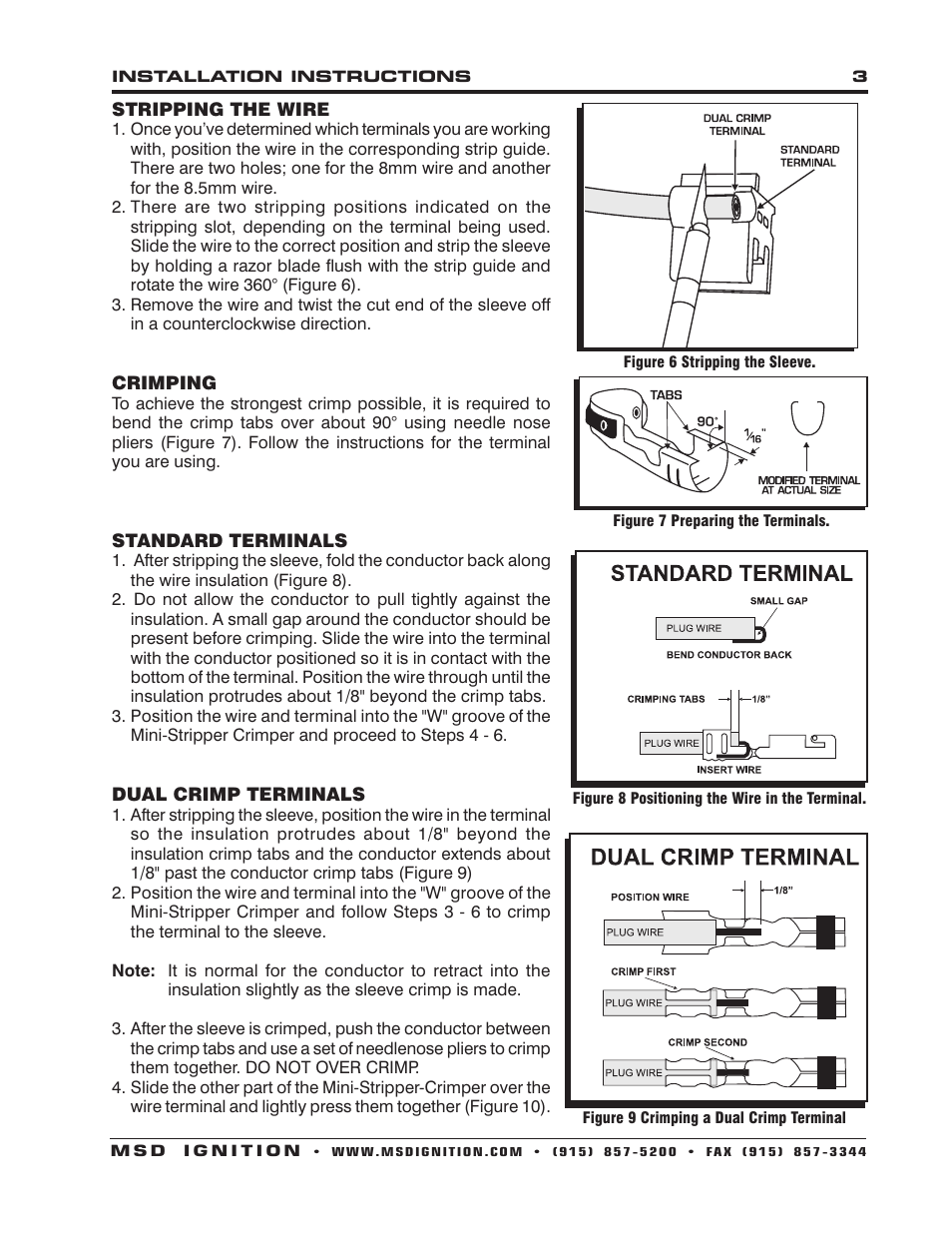 MSD 82933 Modified Distributor Cap and Rotor for Acura Integra GSR 94-01 Installation User Manual | Page 3 / 4