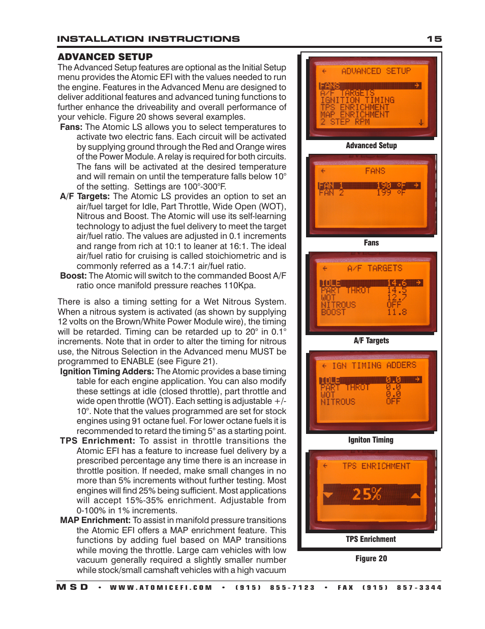 MSD 2950 Atomic LS2_LS3 Master Kit Installation User Manual | Page 15 / 20