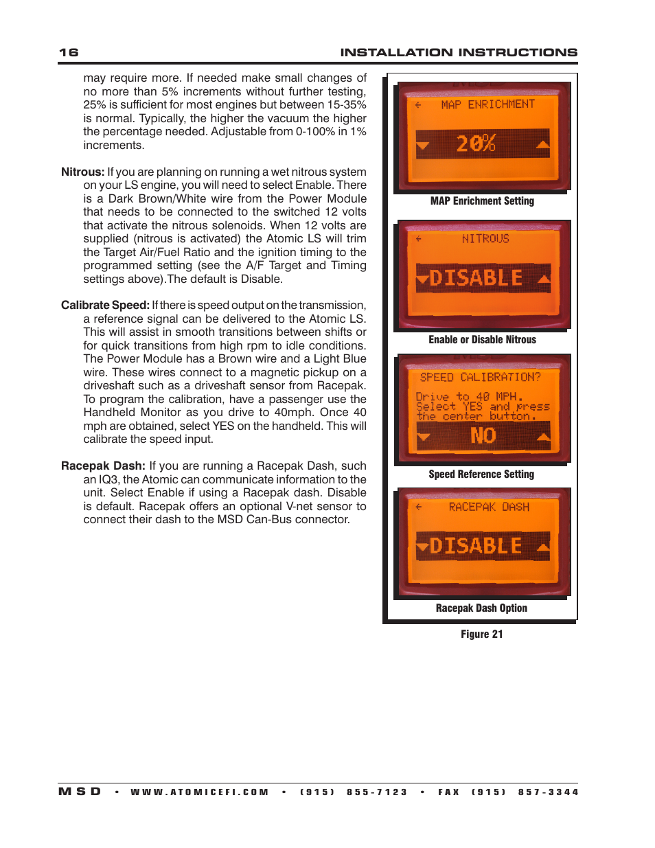 MSD 2950 Atomic LS2_LS3 Master Kit Installation User Manual | Page 16 / 20