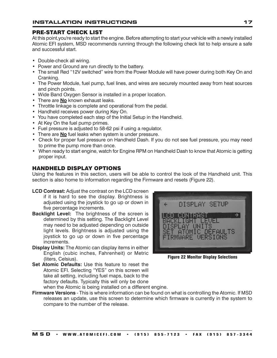 MSD 2950 Atomic LS2_LS3 Master Kit Installation User Manual | Page 17 / 20