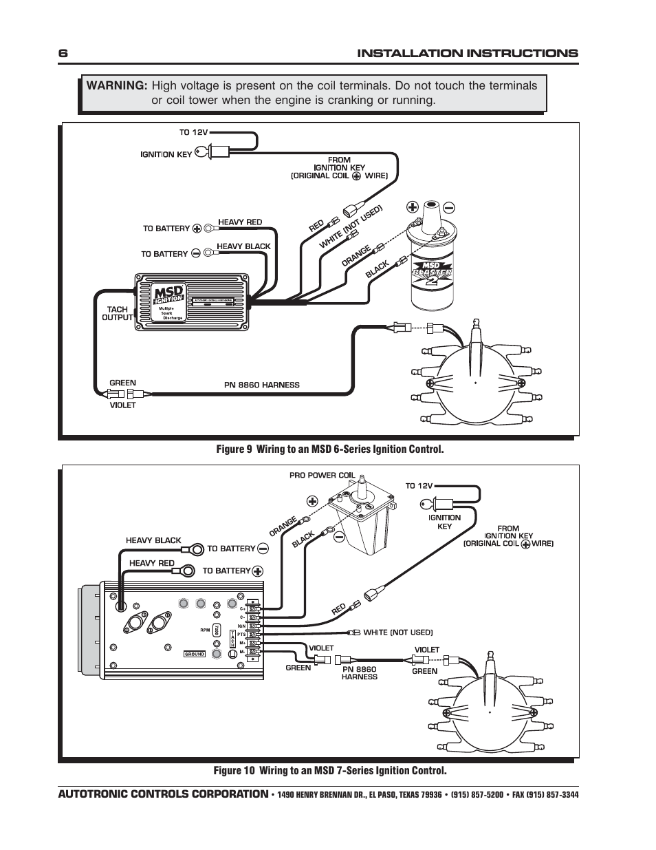 MSD 8353 Ford Front Mount Flathead Pro-Billet Distributor Installation User Manual | Page 6 / 8