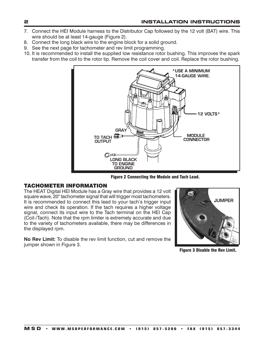 MSD 83647 HEAT HEI Module Installation User Manual | Page 2 / 4