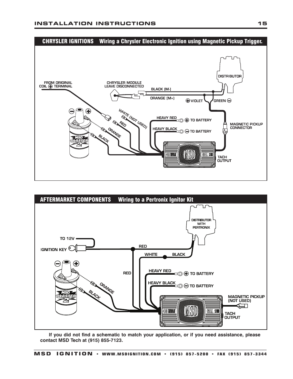 MSD 6440 40th Anniversary 6AL Ignition Control Installation User Manual | Page 15 / 16