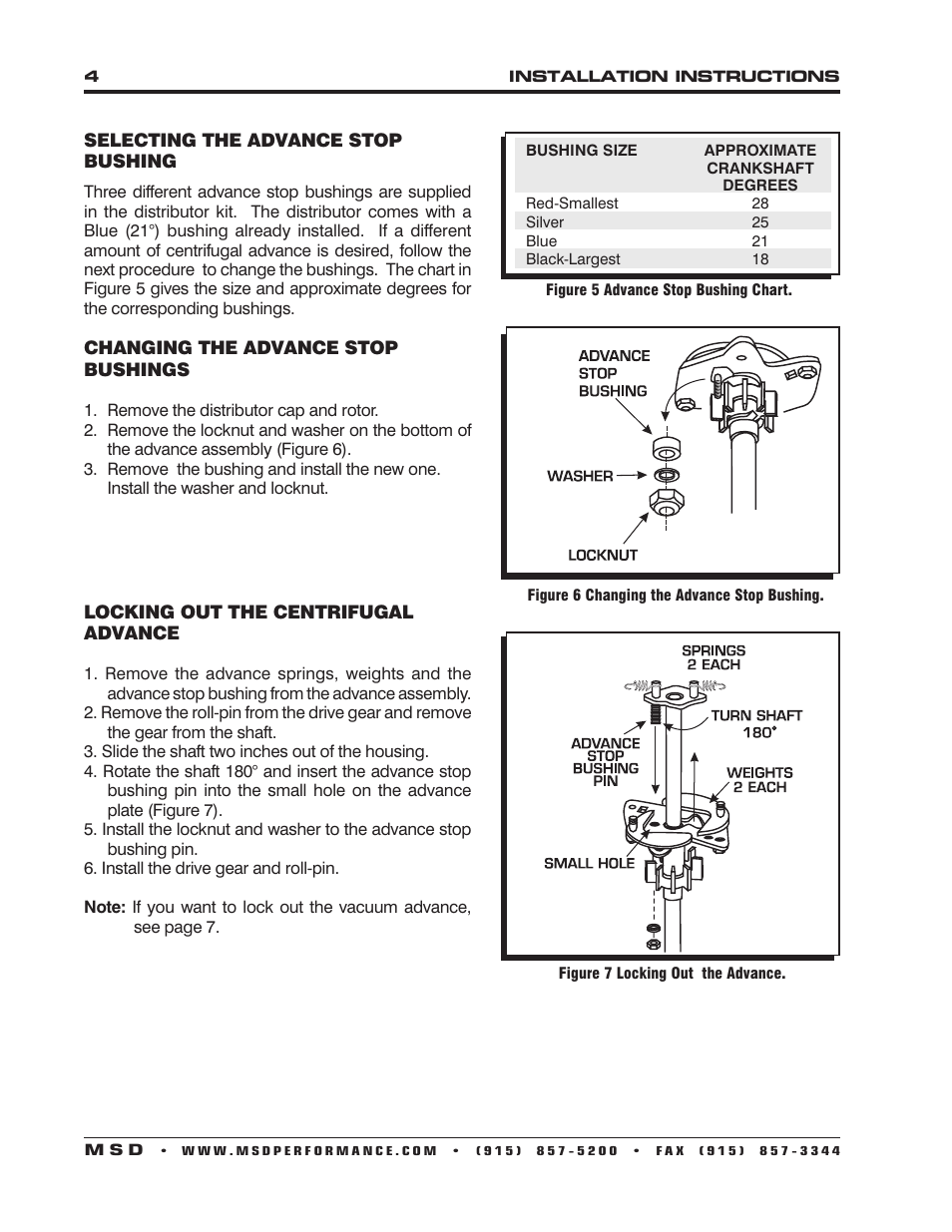 MSD 8360 Chevy V8 w_Internal Module Distributor Installation User Manual | Page 4 / 8
