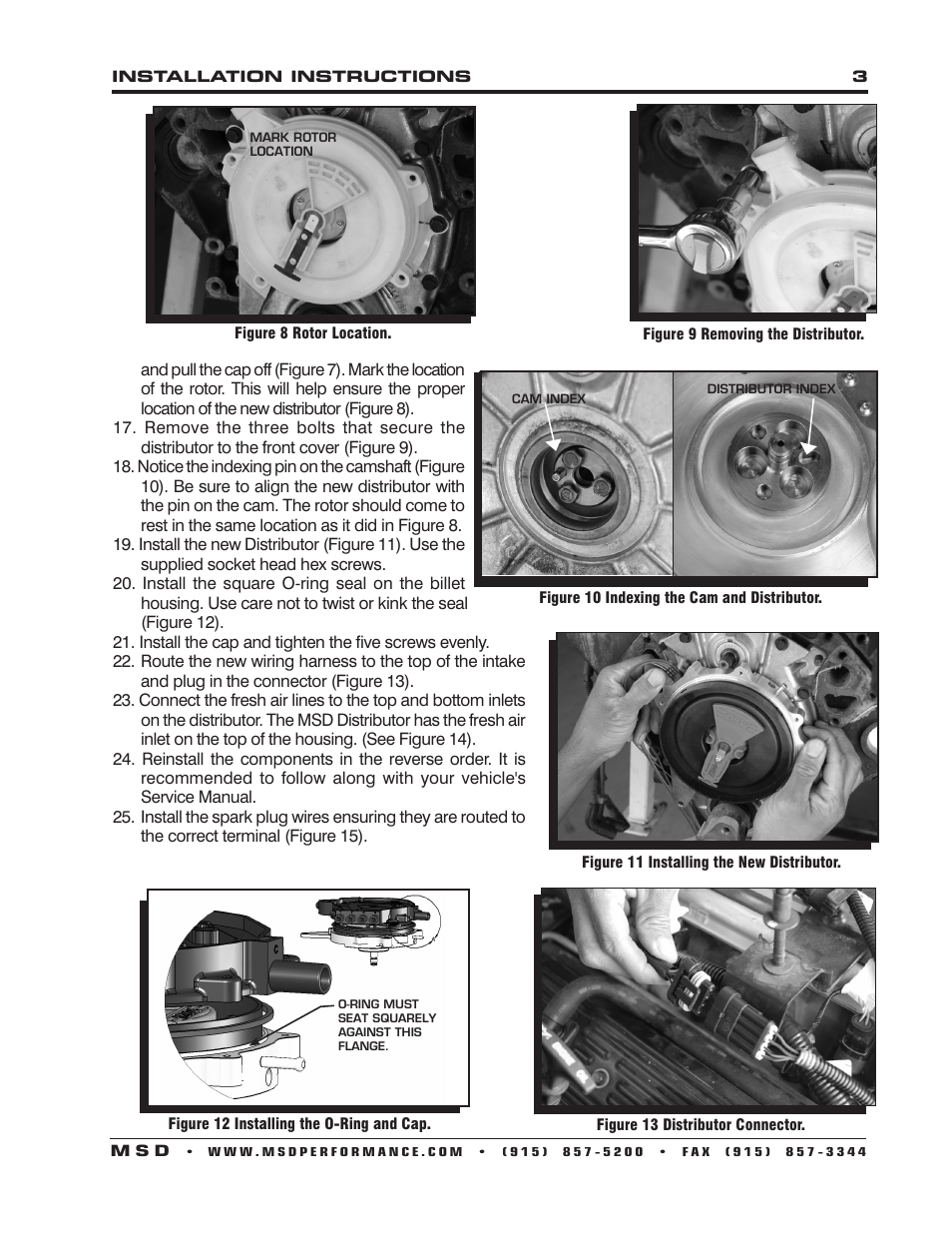 MSD 83811 GM LT-1 5.7L Distributor 95-97 Installation User Manual | Page 3 / 4