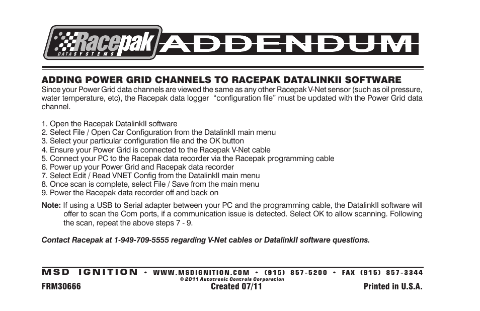 MSD 7730 Power Grid System - Controller Only User Manual | Page 2 / 2