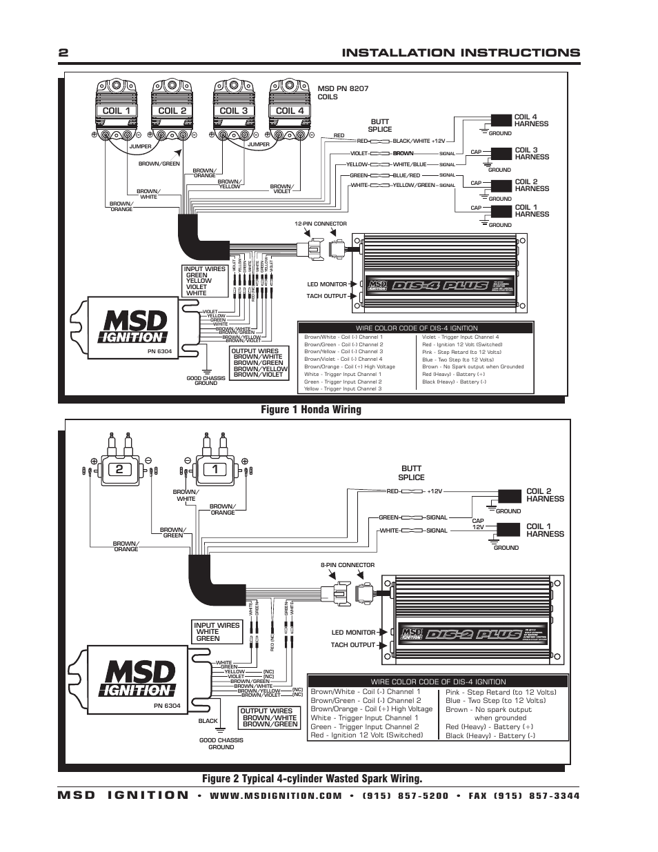 Coil 1 coil 2 coil 3 coil 4 | MSD 6304 DIS CPC Signal Converter, 4 Channel Installation User Manual | Page 2 / 4