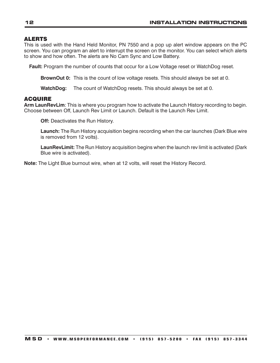 MSD 7531 Programmable Digital-7 Plus Installation User Manual | Page 12 / 20