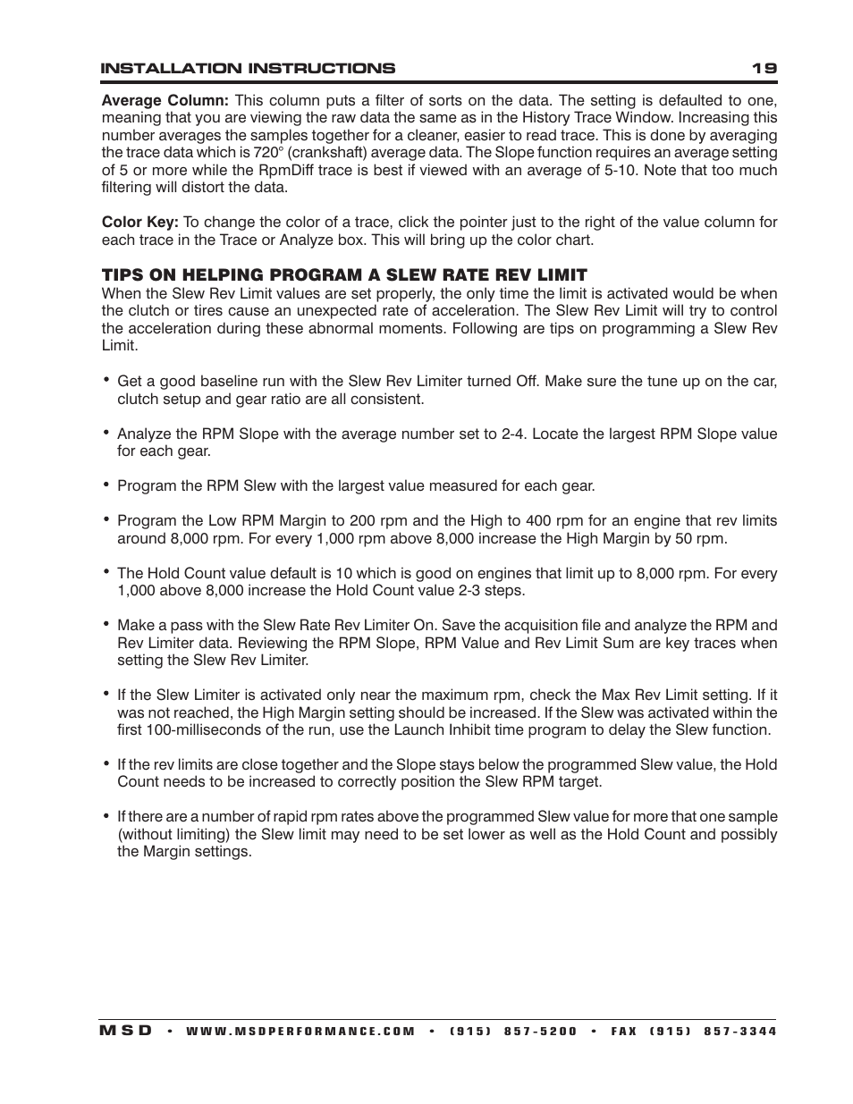 MSD 7531 Programmable Digital-7 Plus Installation User Manual | Page 19 / 20