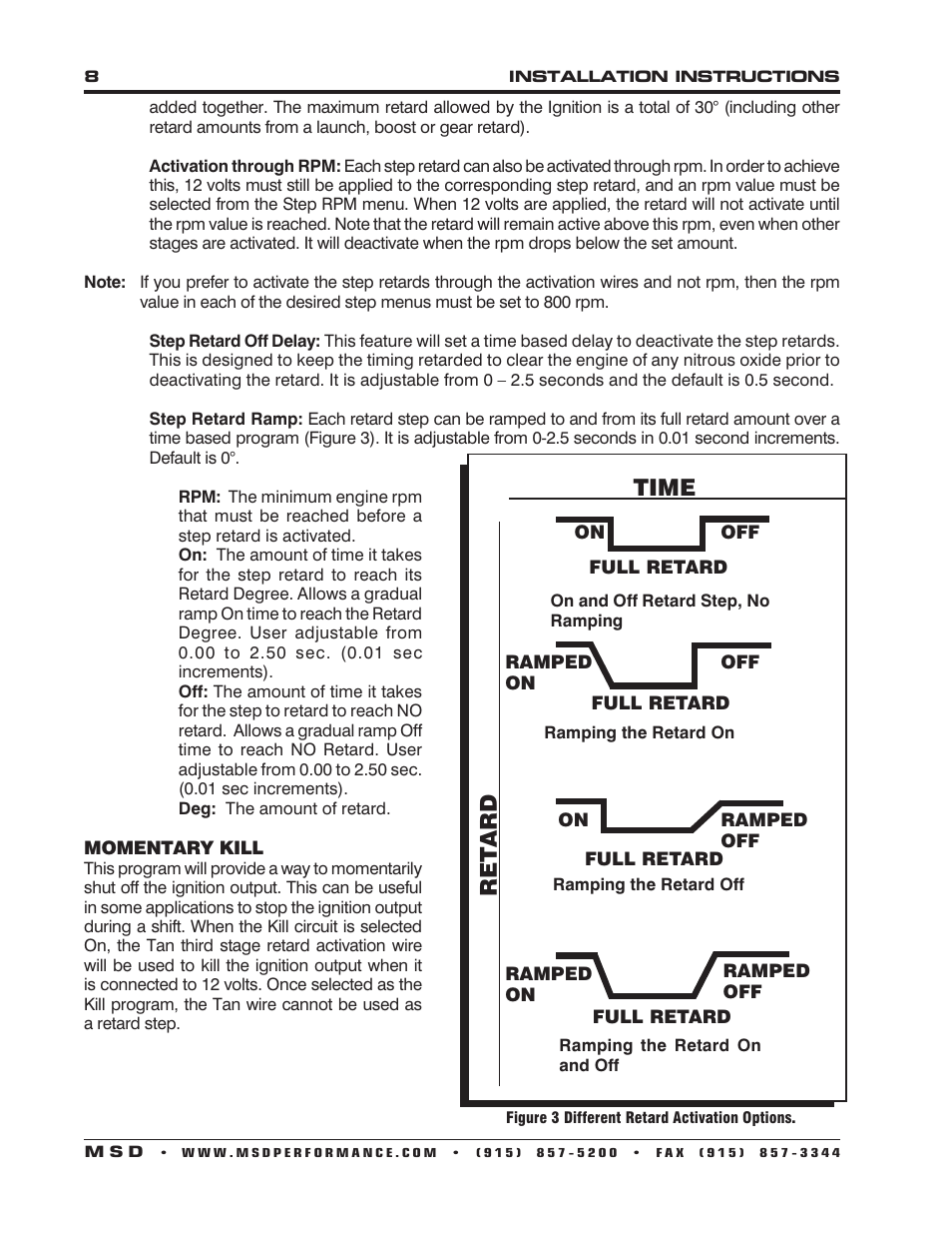 Time ret ard | MSD 7531 Programmable Digital-7 Plus Installation User Manual | Page 8 / 20