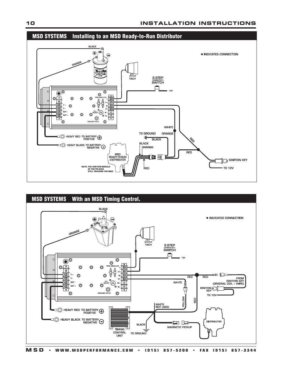 MSD 7222 7AL-2 Ignition Control Installation User Manual | Page 10 / 16