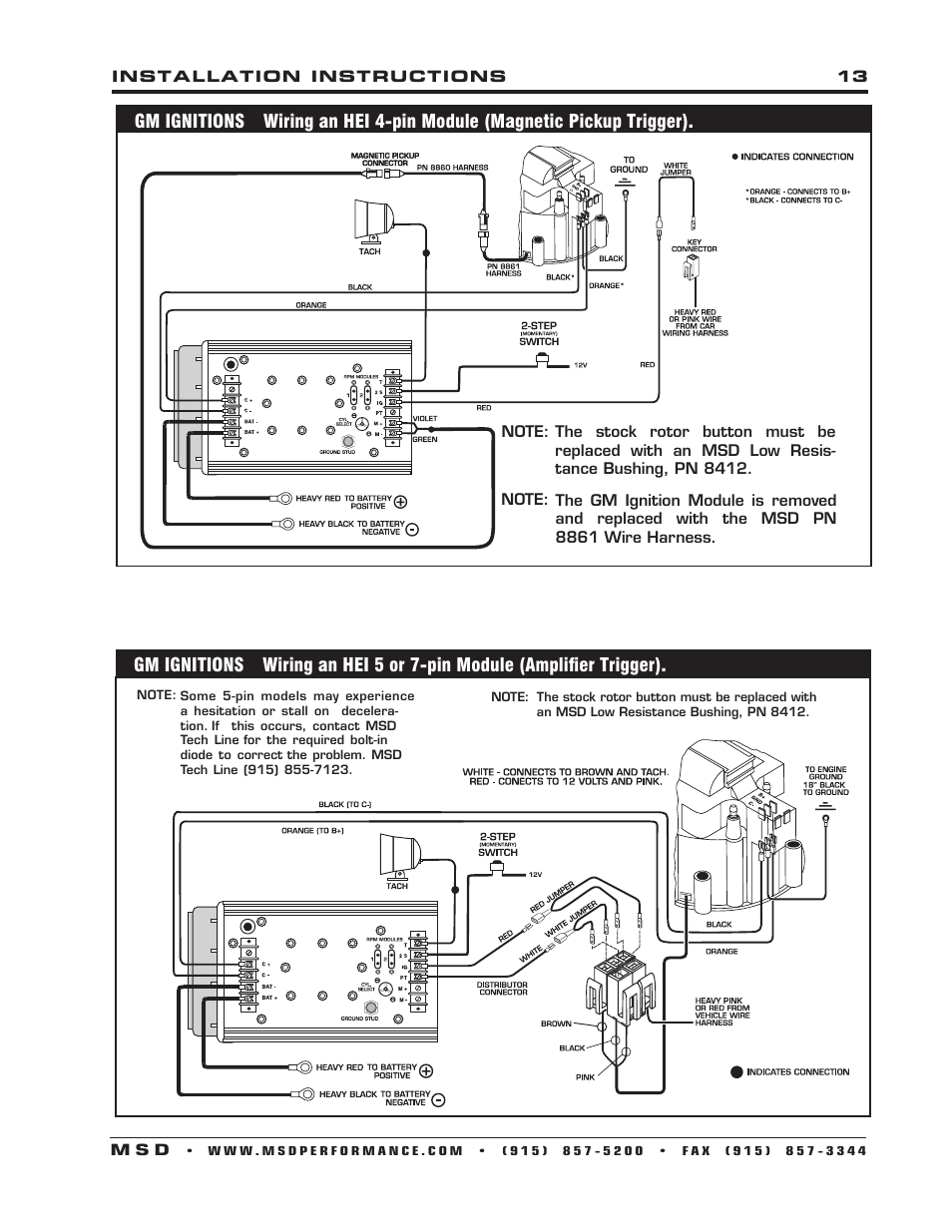 MSD 7222 7AL-2 Ignition Control Installation User Manual | Page 13 / 16