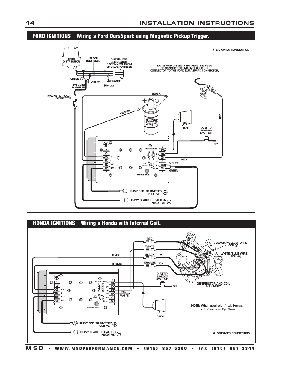 MSD 7222 7AL-2 Ignition Control Installation User Manual | Page 14 / 16