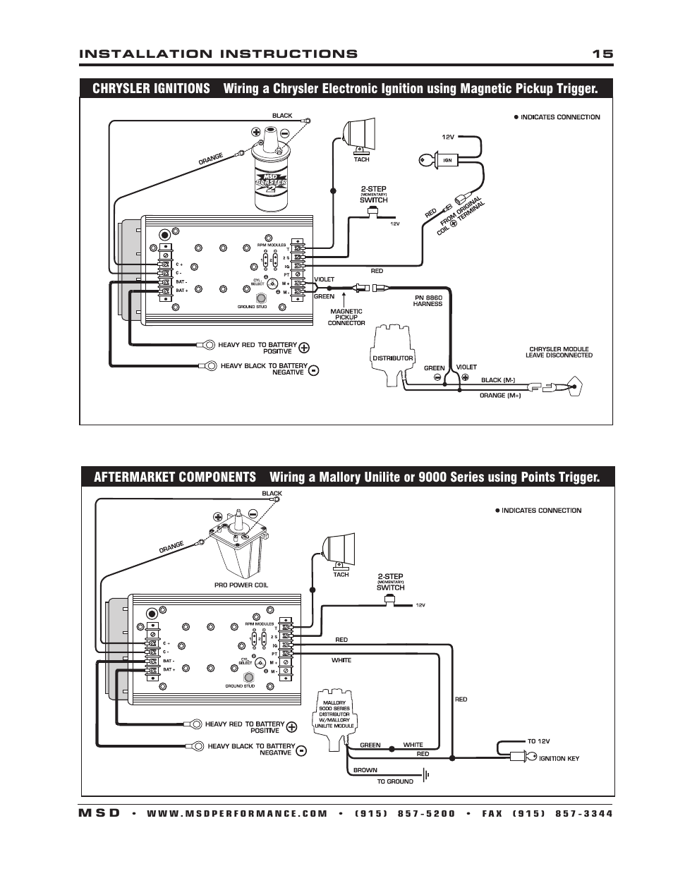 MSD 7222 7AL-2 Ignition Control Installation User Manual | Page 15 / 16