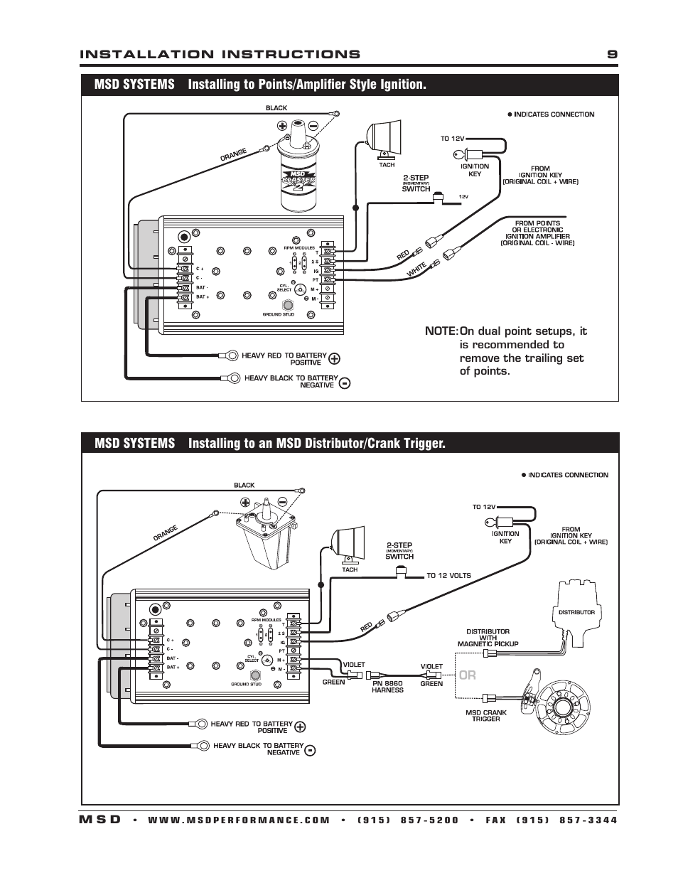 MSD 7222 7AL-2 Ignition Control Installation User Manual | Page 9 / 16