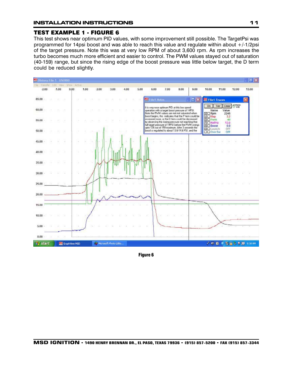 MSD 7562 Programmable Launch Boost Controller Installation User Manual | Page 11 / 24