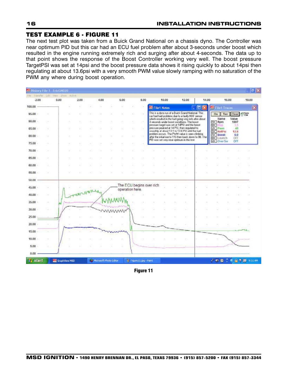 MSD 7562 Programmable Launch Boost Controller Installation User Manual | Page 16 / 24