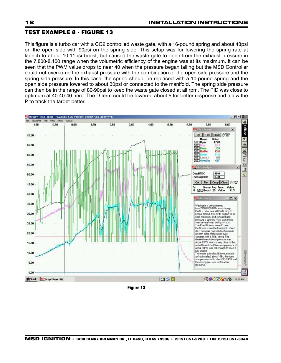 MSD 7562 Programmable Launch Boost Controller Installation User Manual | Page 18 / 24