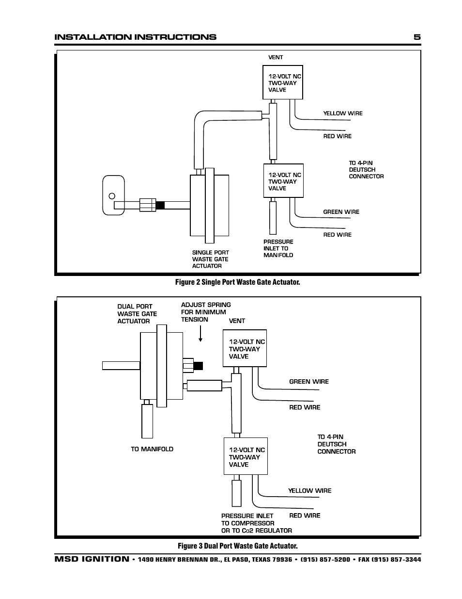 MSD 7562 Programmable Launch Boost Controller Installation User Manual | Page 5 / 24